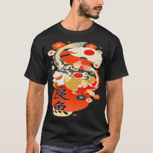 koi fish ying yangJapansk Lucky Cat -Maneki T Shirt