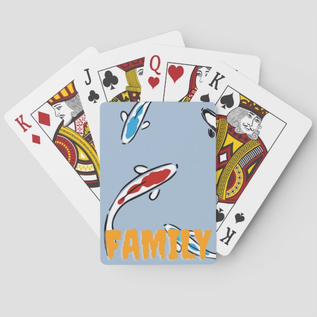 Koi Fish | Zazzle_Growshop Casinokort (Baksidan)
