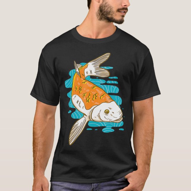 Koi Fishing T Shirt (Framsida)