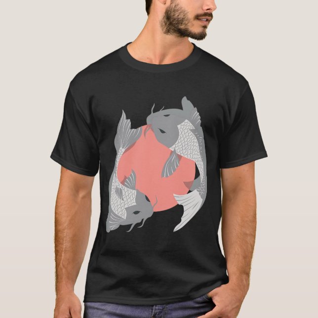 Koi Fisk 002 T Shirt (Framsida)