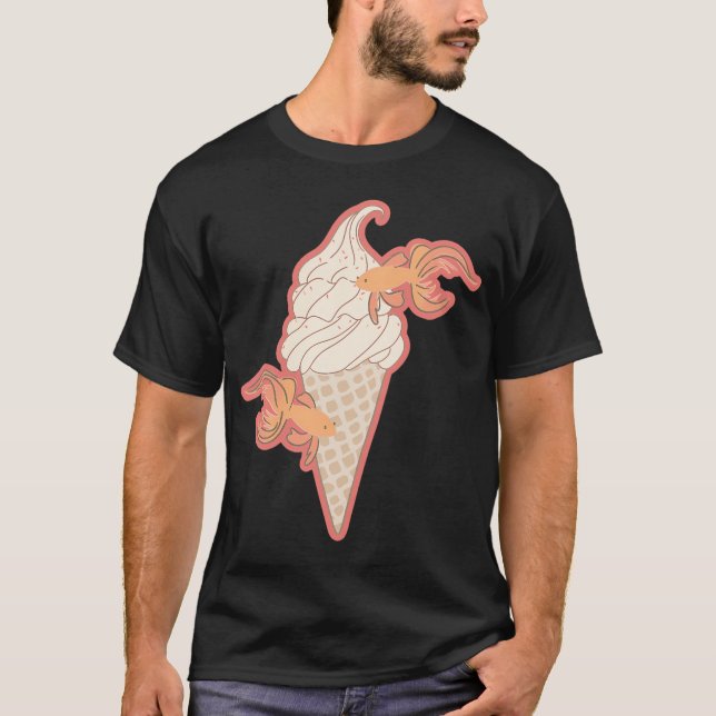 Koi fisk glass konst t shirt (Framsida)