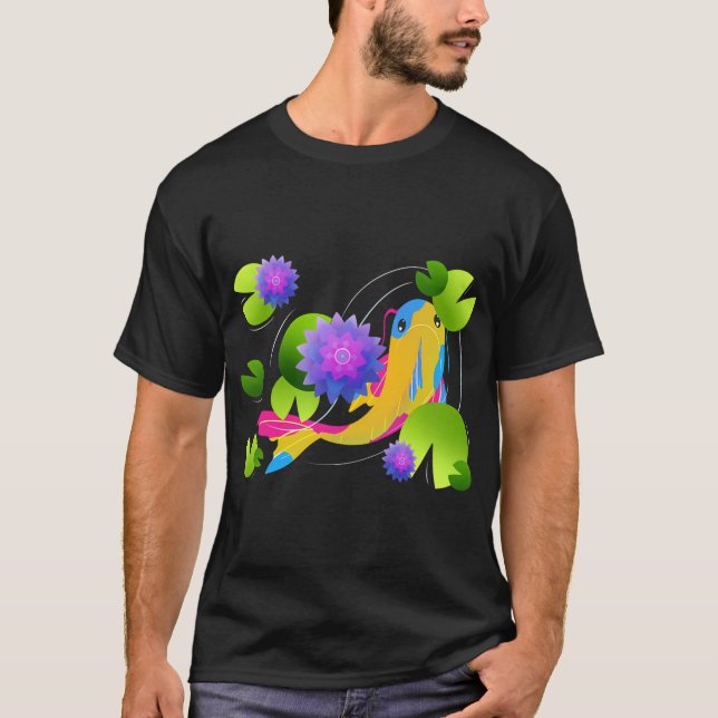 Koi Fisk [ Gul ] T Shirt (Framsida)