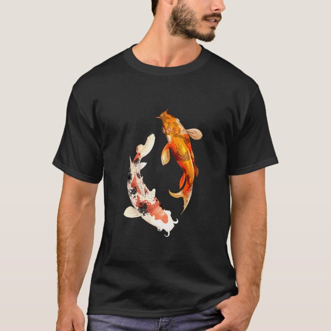 Koi-fisk i dammen t shirt (Framsida)