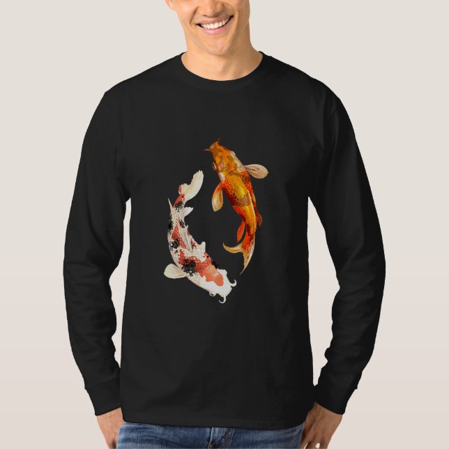 Koi-fisk i dammen t shirt (Framsida)