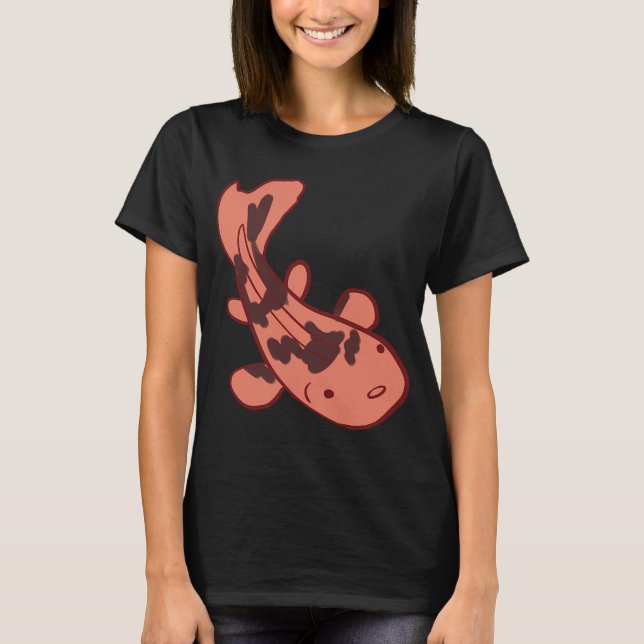 Koi fisk illustration t shirt (Framsida)