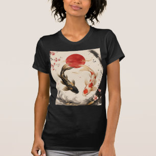Koi Fisk Japansk Konst Kvinnors T-Shirt