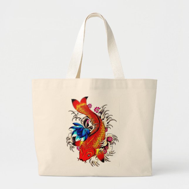 Koi fisk jumbo tygkasse (Framsidan)