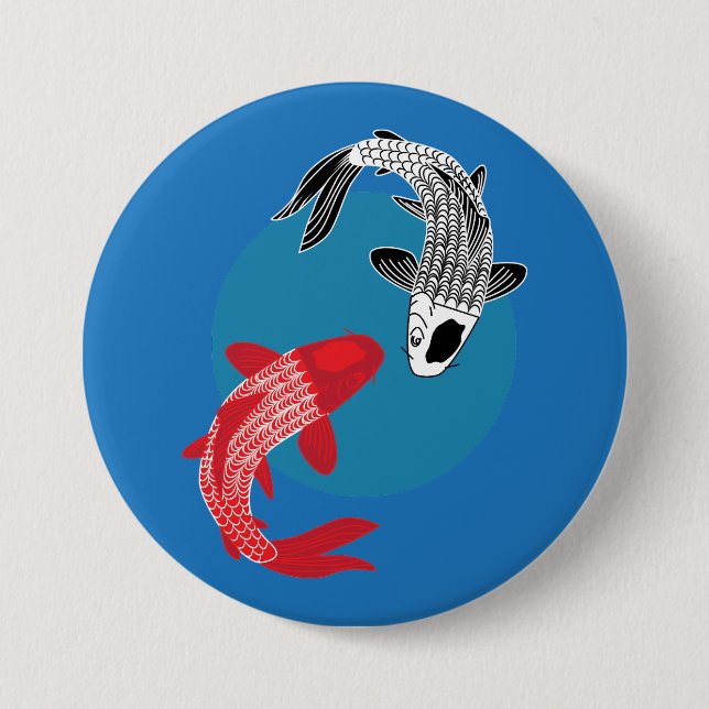 Koi-fisk Knapp (Framsida)