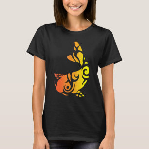 Koi Fisk Konst Stam Tatuering Japanska Vatten Träd T Shirt