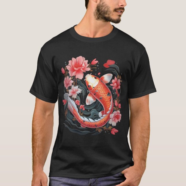 koi fisk konst t shirt (Framsida)