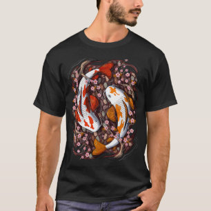 Koi Fisk Körsbärsblomning T Shirt