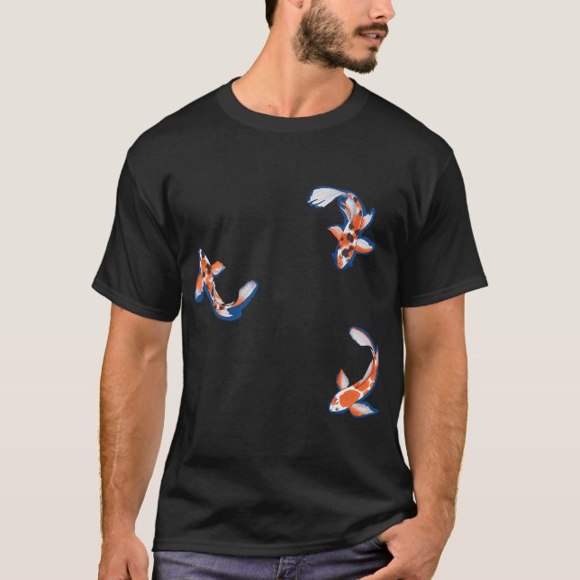 Koi-fisk med skugga t shirt (Framsida)