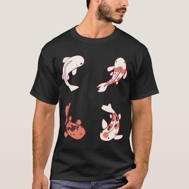 Koi fisk paket illustration t shirt (Framsida)