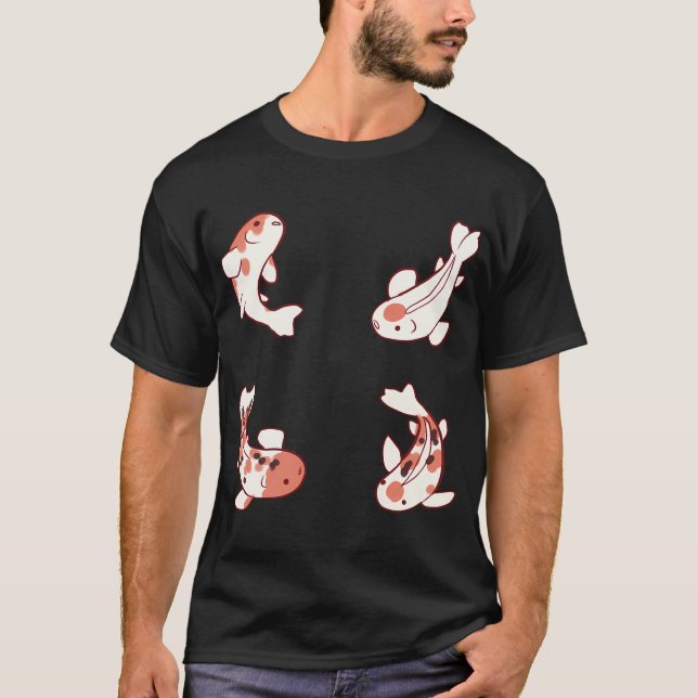 Koi fisk paket konst t shirt (Framsida)