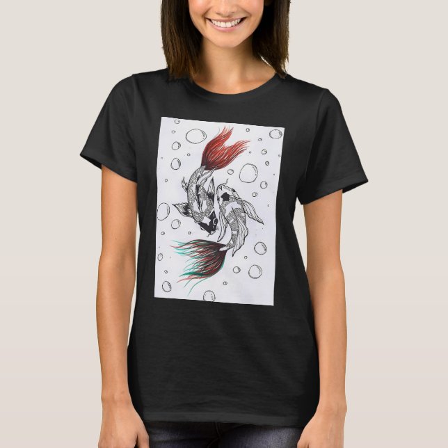 Koi-fisk T Shirt (Framsida)