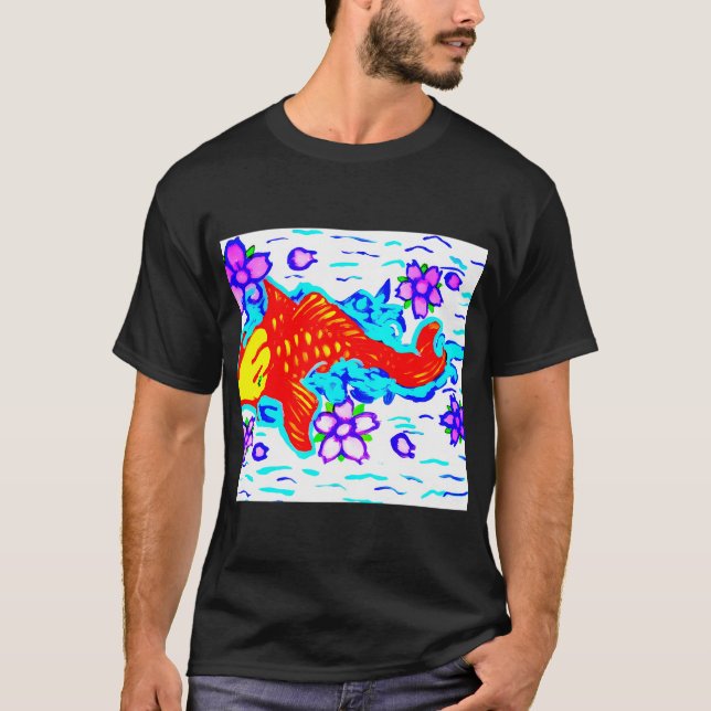 Koi Fisk T Shirt (Framsida)