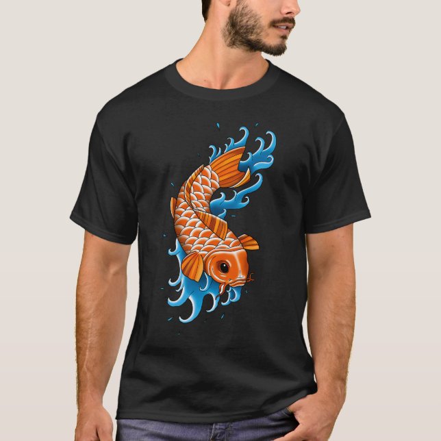 Koi fisk t shirt (Framsida)