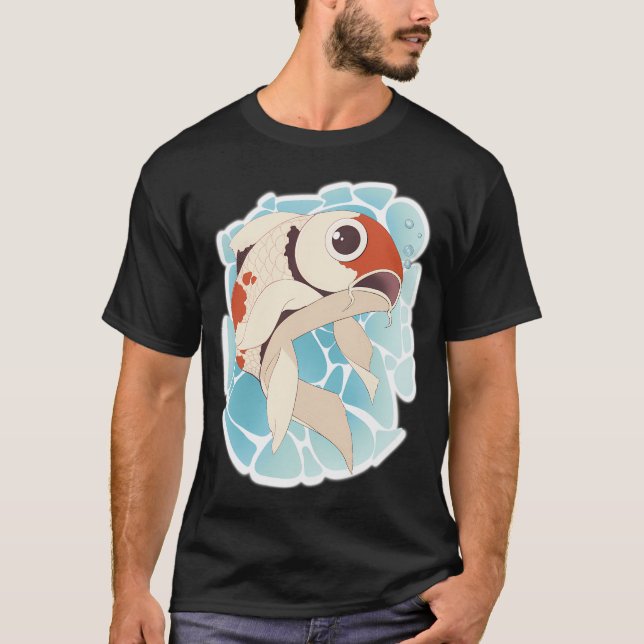 Koi fisk t shirt (Framsida)