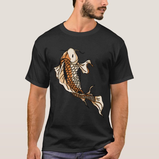 Koi Fisk T Shirt (Framsida)