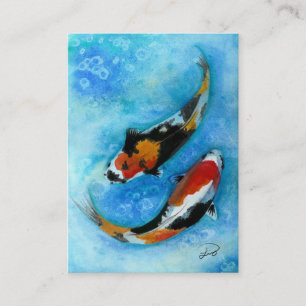 Koi fisk visitkort