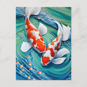 Koi-fisk Vykort