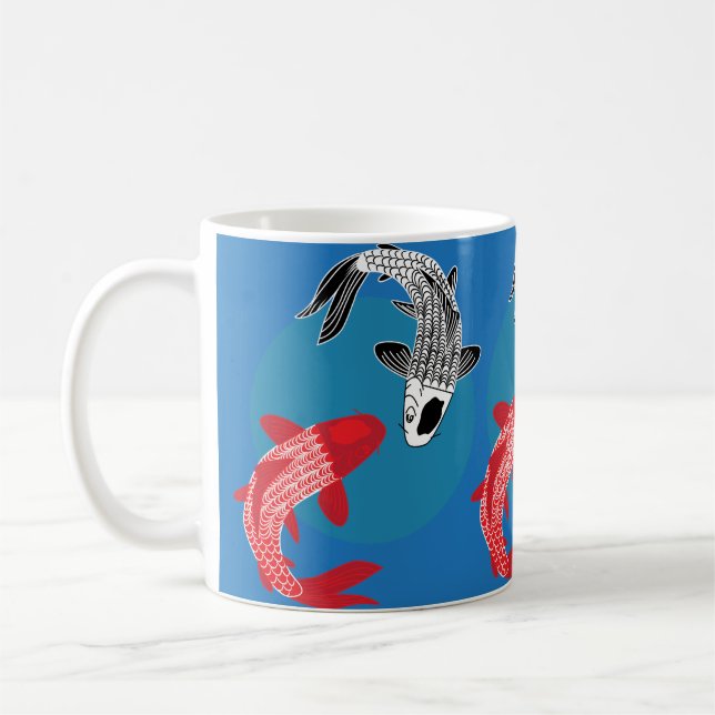 Koi Fiskar Kaffemugg (Vänster)