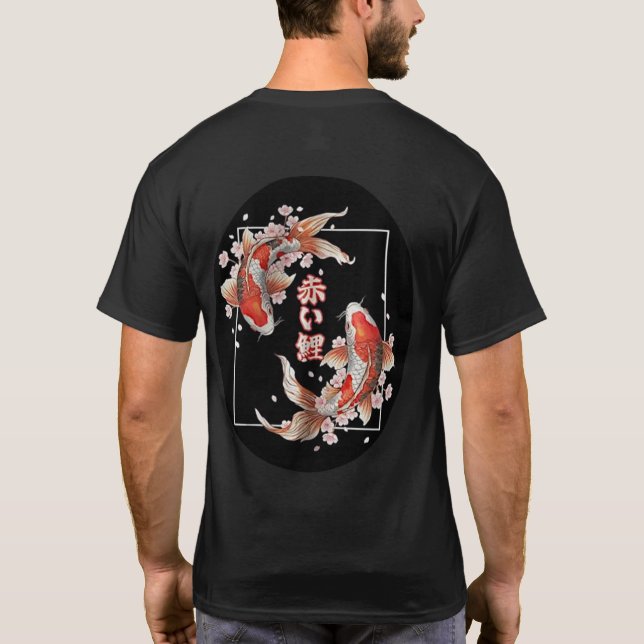 Koi-fiskar T Shirt (Baksida)