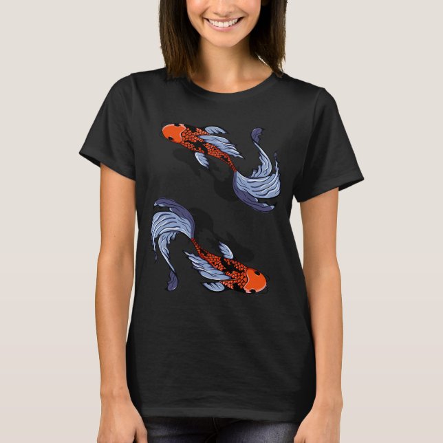 Koi-fiskar T Shirt (Framsida)
