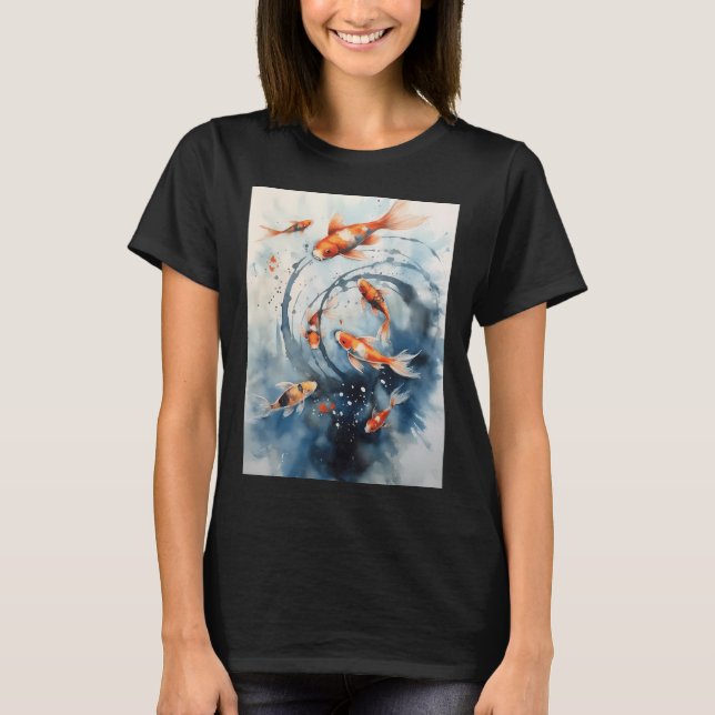Koi Fiskar T Shirt (Framsida)