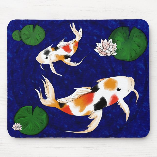 Koi fiskdamm musmatta (Framsidan)