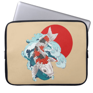 Koi-fiskdesign Laptop Fodral