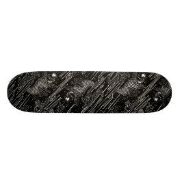 Koi fiskmönster mini skateboard bräda 18,5 cm