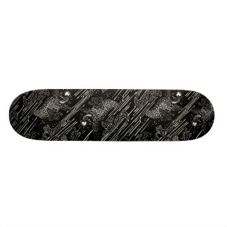 Koi fiskmönster mini skateboard bräda 18,5 cm