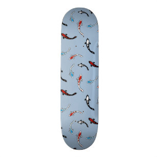 Koi fiskmönster skateboard bräda 20,5 cm