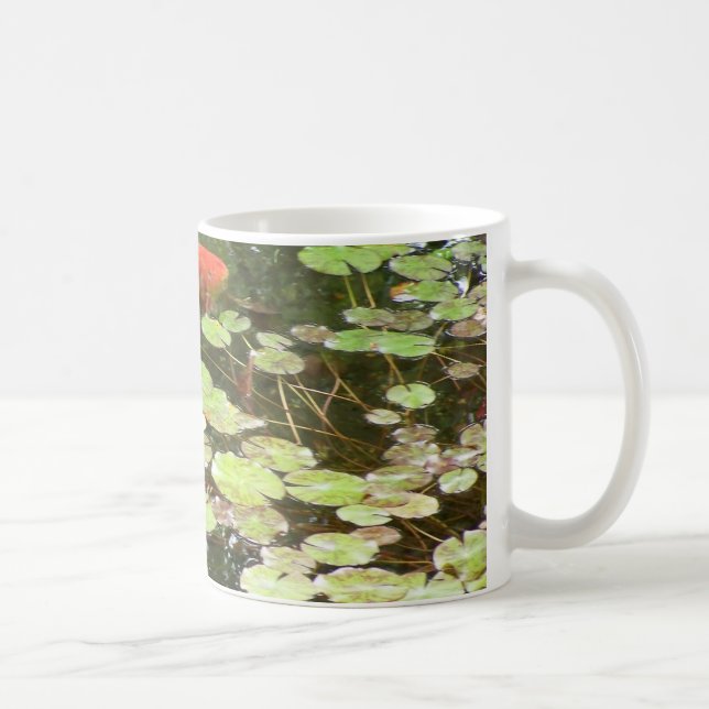 Koi fisksimning i Lilly dammmugg Kaffemugg (Höger)