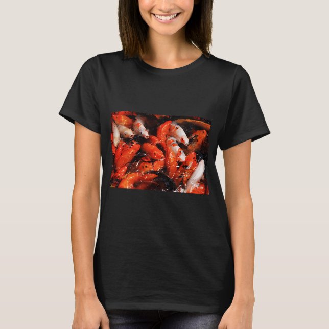 Koi Fisktryck T Shirt (Framsida)