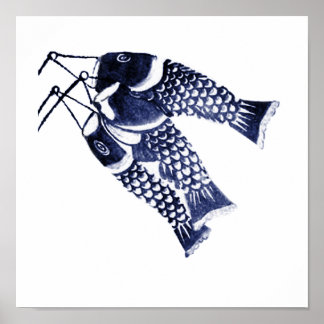 Koi Flaggor Poster