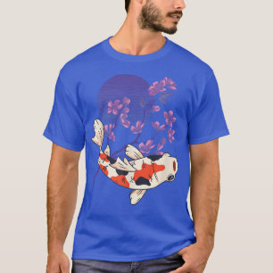 Koi Full Moon Cherry Blommar Nishikigoi Japansk K T Shirt
