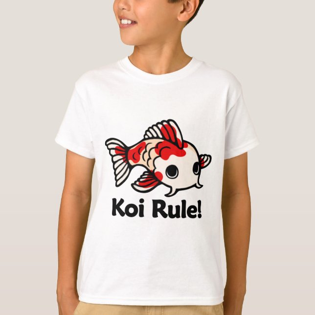 Koi härskar! t-shirt (Framsida)