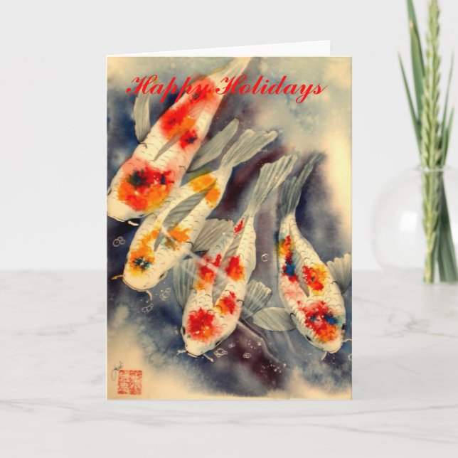 koi helgkort (Framsida)