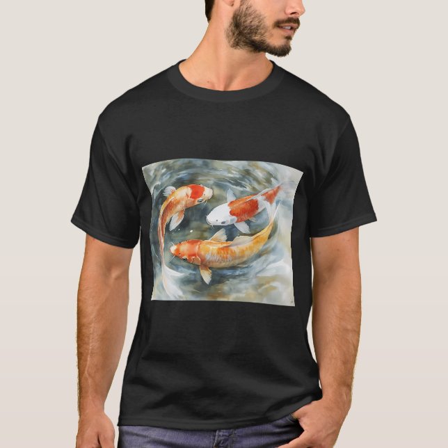 Koi i damm t shirt (Framsida)