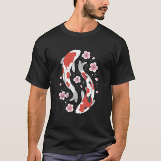Koi In Ying & Yang Style Japan Fish Men Women T Shirt