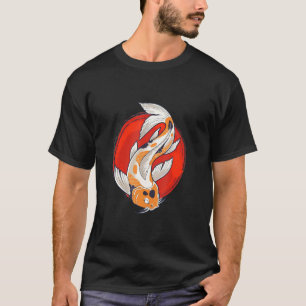 Koi Japansk traditionell teckning Koi Dragon Tatto T Shirt