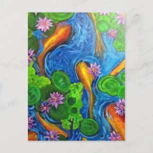 Koi Joy II-vykort Vykort
