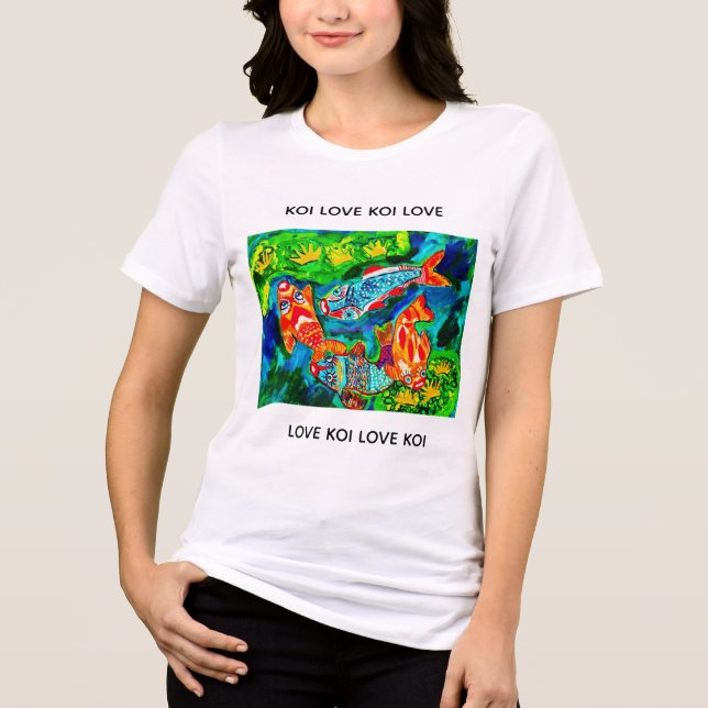 Koi Kärlek T Shirt (Framsida)