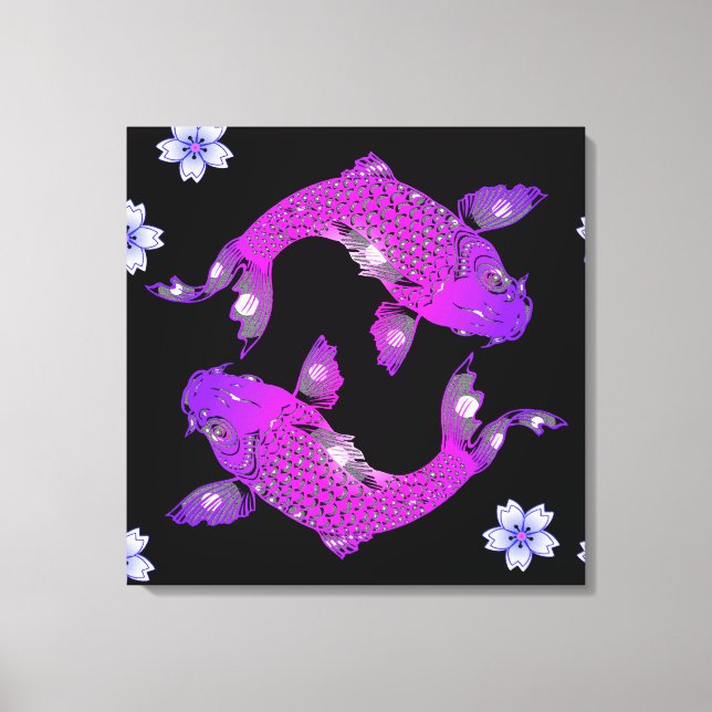 Koi-karp Canvastryck (Framsida)