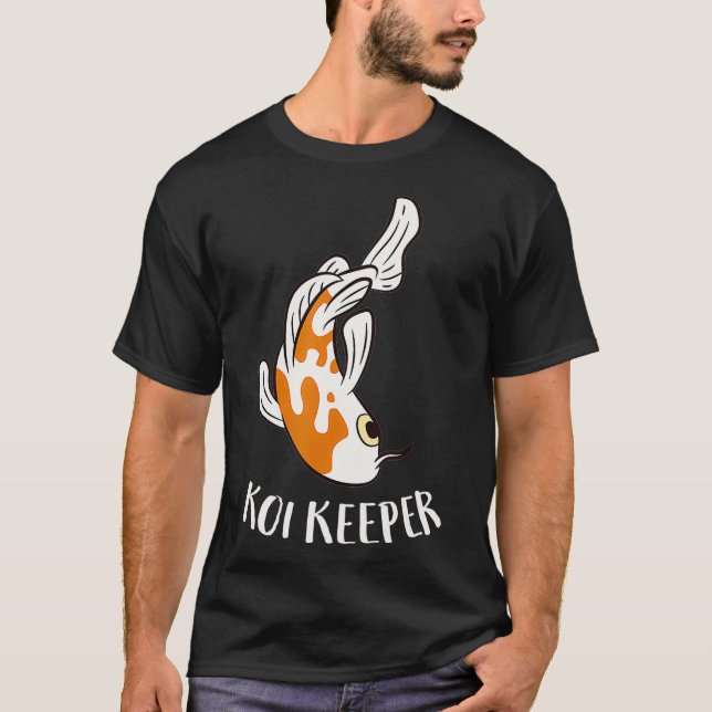 Koi Keeper Japansk koi Fish Älskare T Shirt (Framsida)