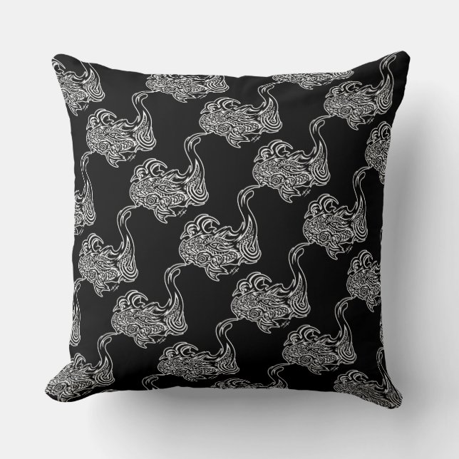 Koi Klass A Cotton Dekorativ kudde 20 x 20 (Framsida)