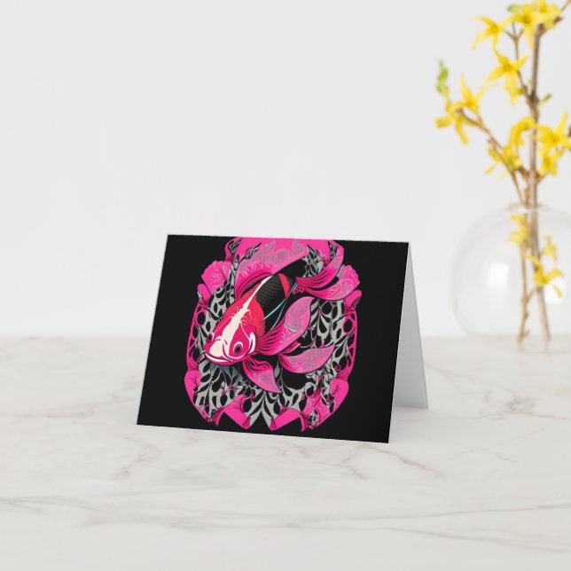 Koi Kort (Gul blomma)