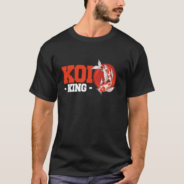 Koi Kung japansk fisk T Shirt (Framsida)